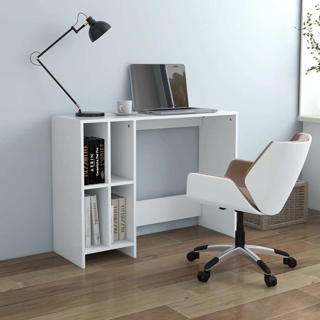 808341 vidaXL Notebook Desk White 102,5x35x75 cm Engineered Wood