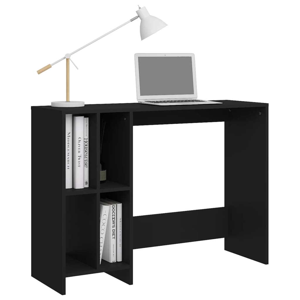 vidaXL Notebook Desk Black 102.5x35x75 cm Engineered Wood