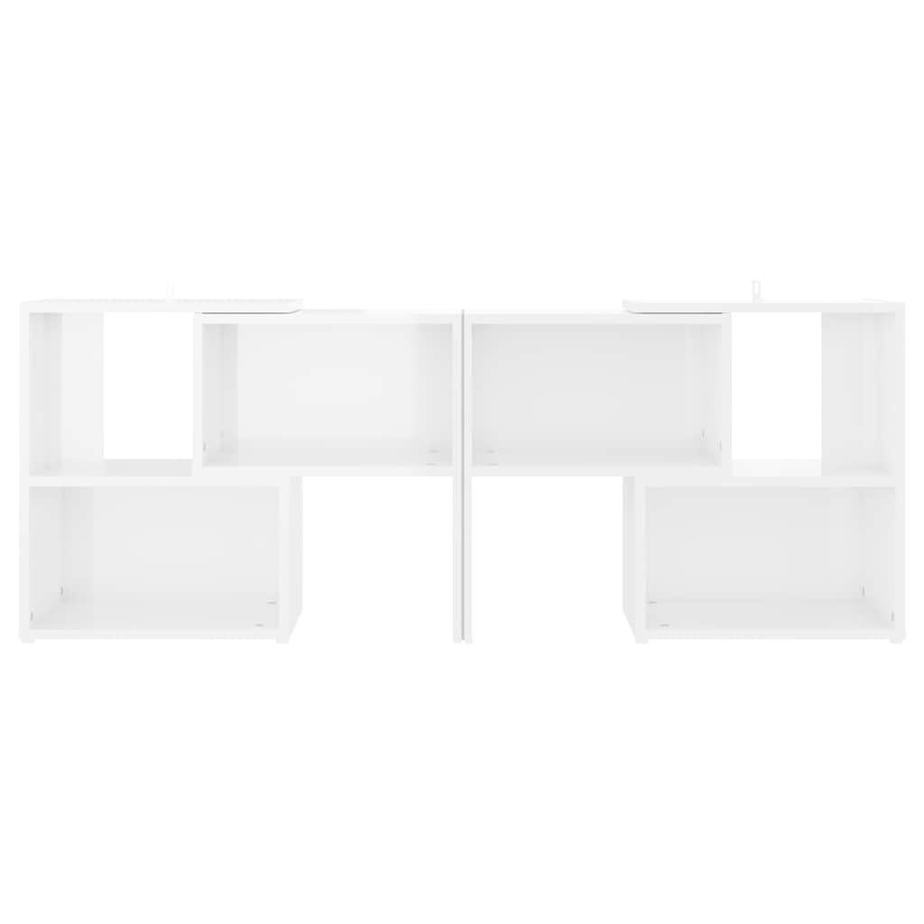 808356 vidaXL TV Cabinet High Gloss White 104x30x52 cm Engineered Wood