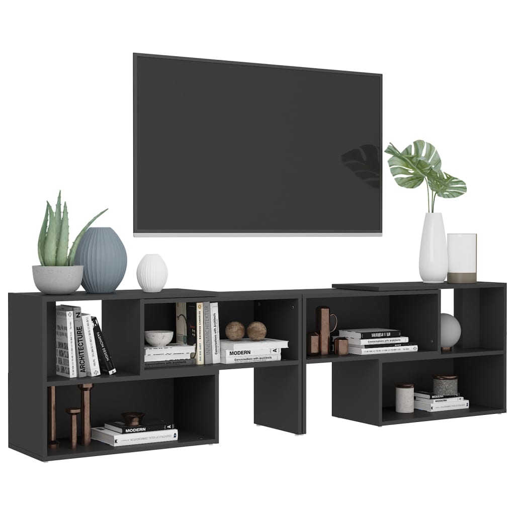 vidaXL TV Cabinet Grey 149x30x52 cm Engineered Wood