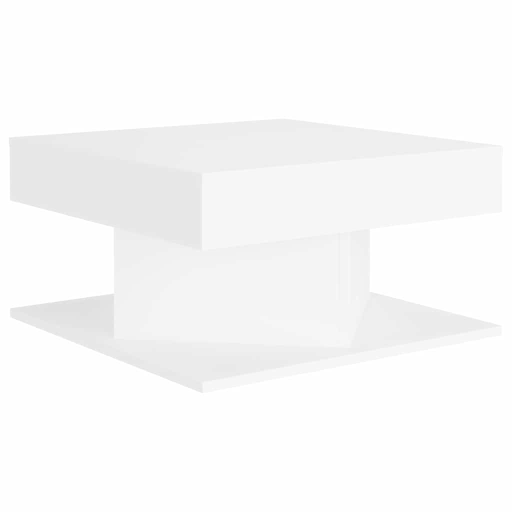 808368 vidaXL Coffee Table White 57x57x30 cm Engineered Wood