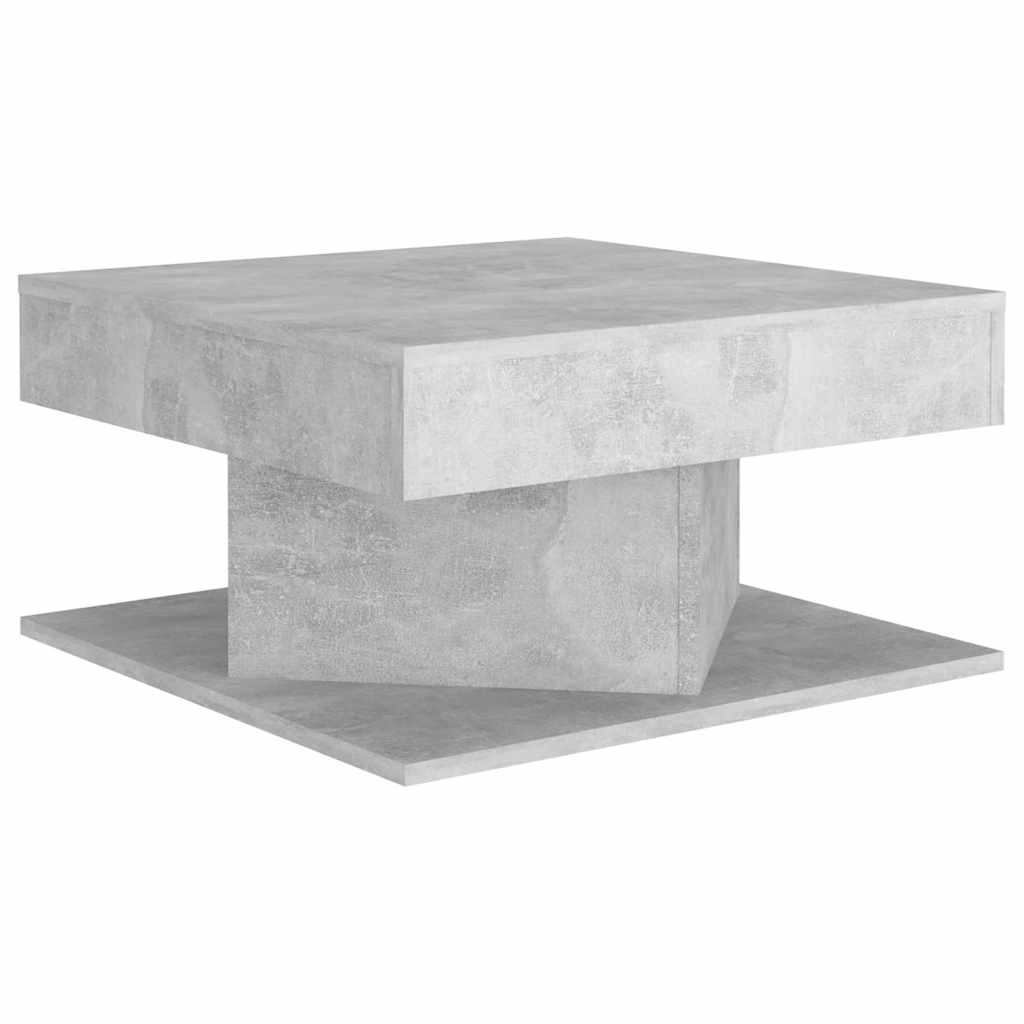 808372 vidaXL Coffee Table Concrete Grey 57x57x30 cm Engineered Wood