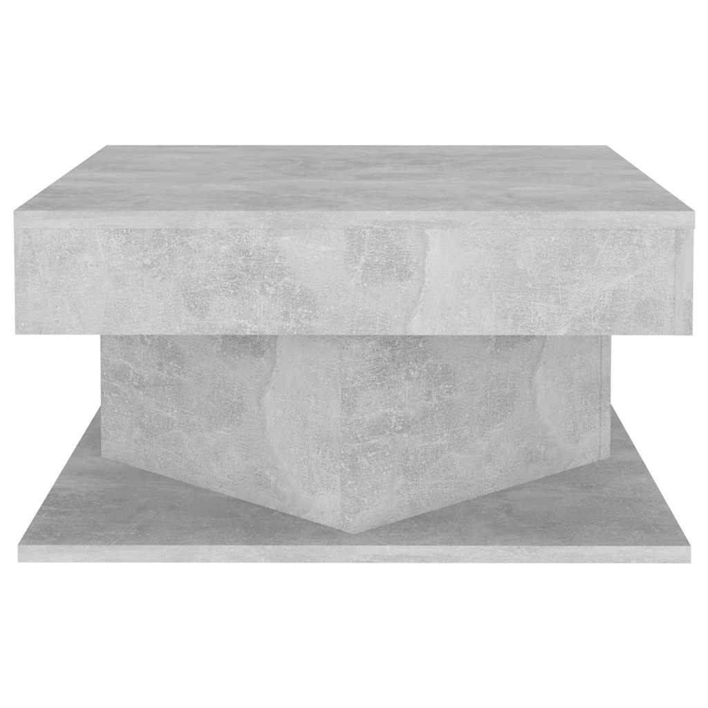 808372 vidaXL Coffee Table Concrete Grey 57x57x30 cm Engineered Wood