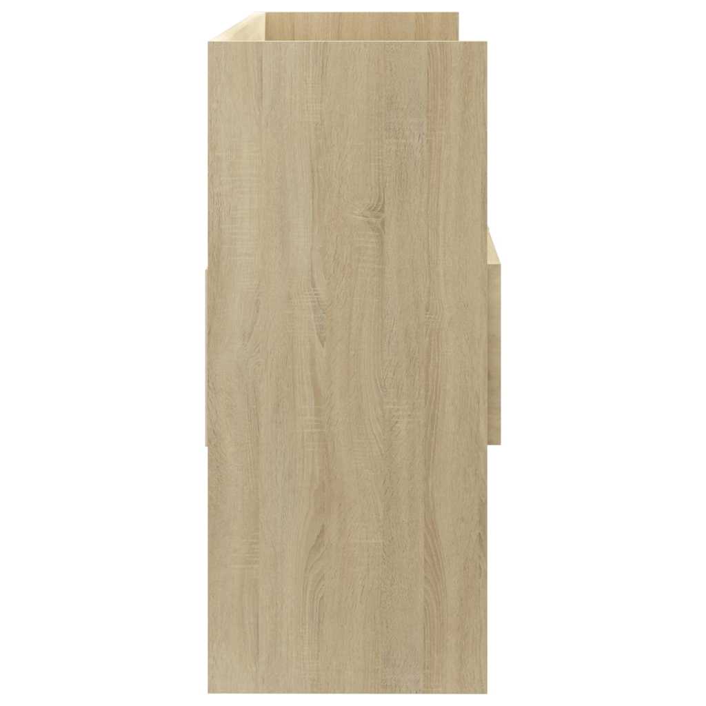 808380 vidaXL Sideboard Sonoma Oak 105x30x70 cm Engineered Wood