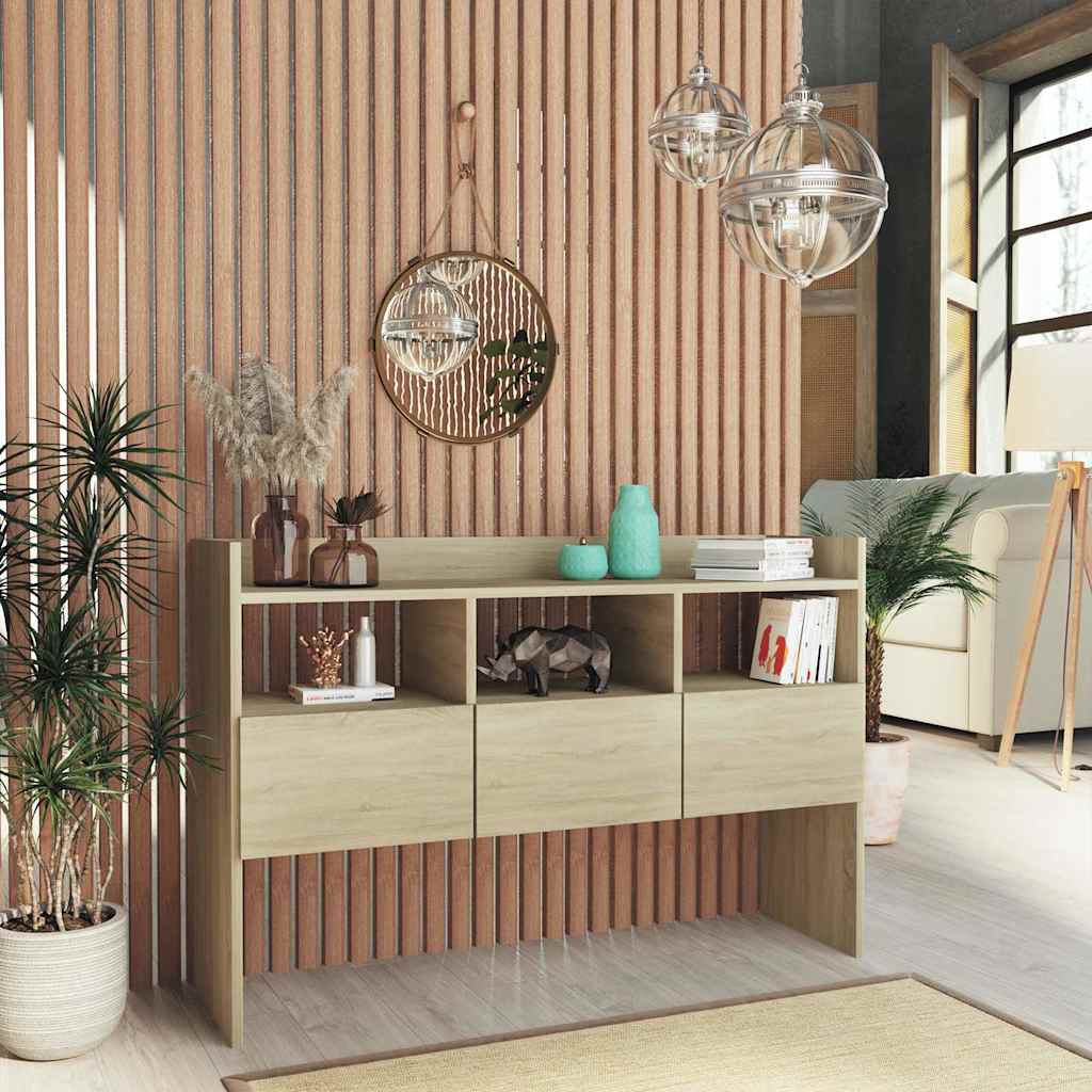 808380 vidaXL Sideboard Sonoma Oak 105x30x70 cm Engineered Wood