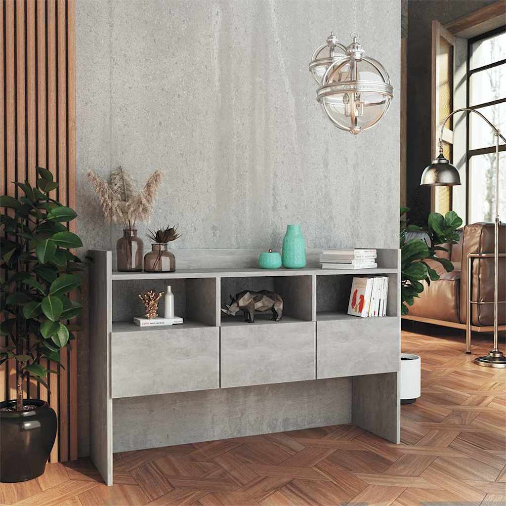 808381 vidaXL Sideboard Concrete Grey 105x30x70 cm Engineered Wood