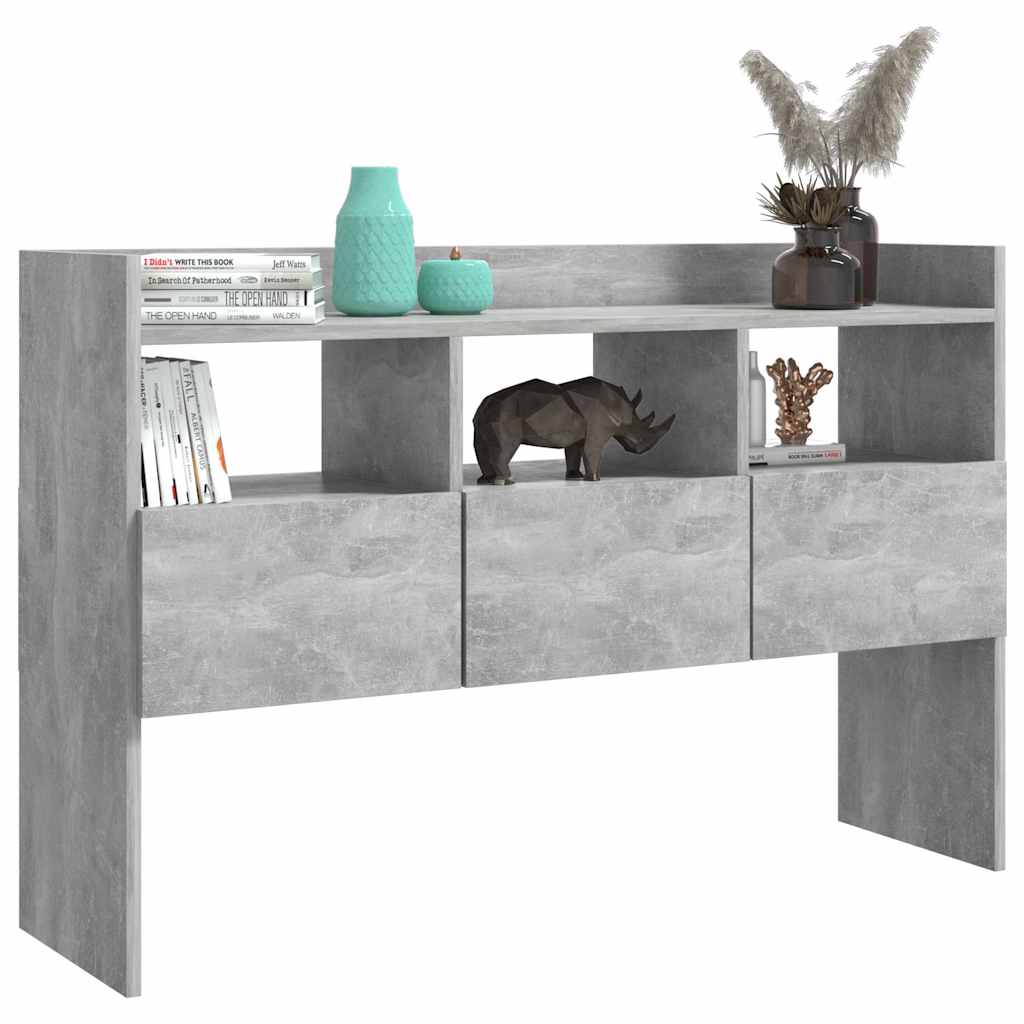 808381 vidaXL Sideboard Concrete Grey 105x30x70 cm Engineered Wood