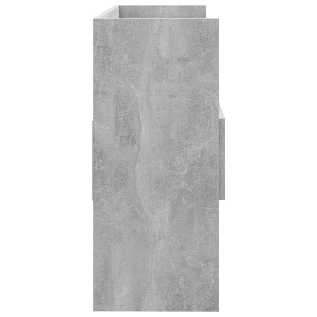 808381 vidaXL Sideboard Concrete Grey 105x30x70 cm Engineered Wood