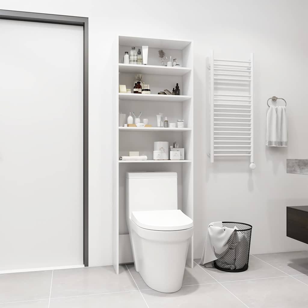 808404 vidaXL Washing Machine Cabinet White 64x24x190 cm