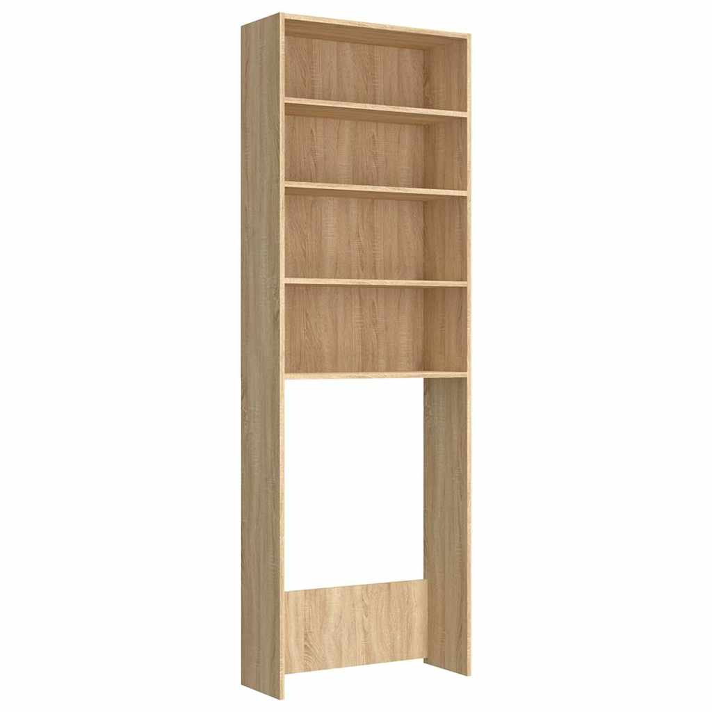 808407 vidaXL Washing Machine Cabinet Sonoma Oak 64x24x190 cm