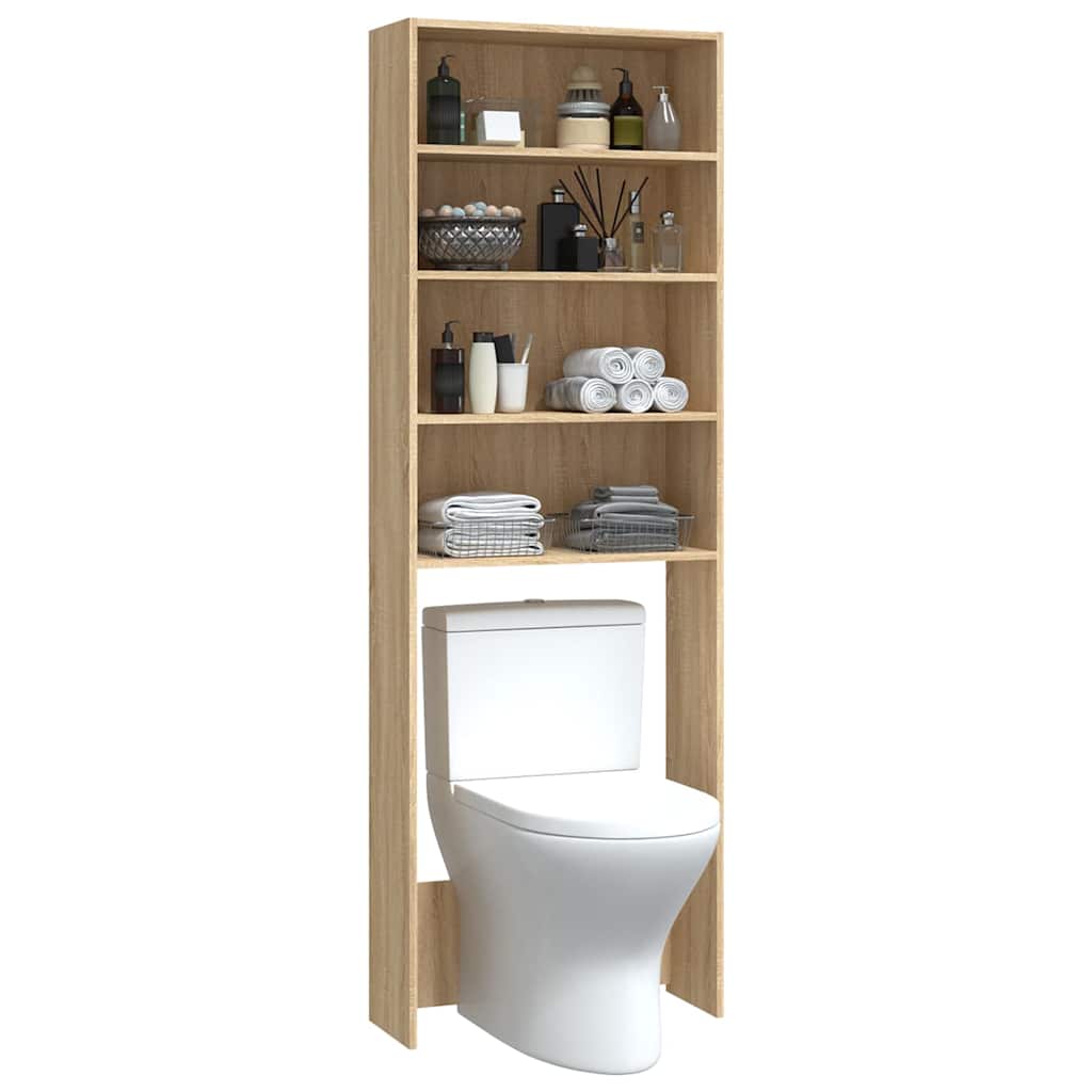 808407 vidaXL Washing Machine Cabinet Sonoma Oak 64x24x190 cm