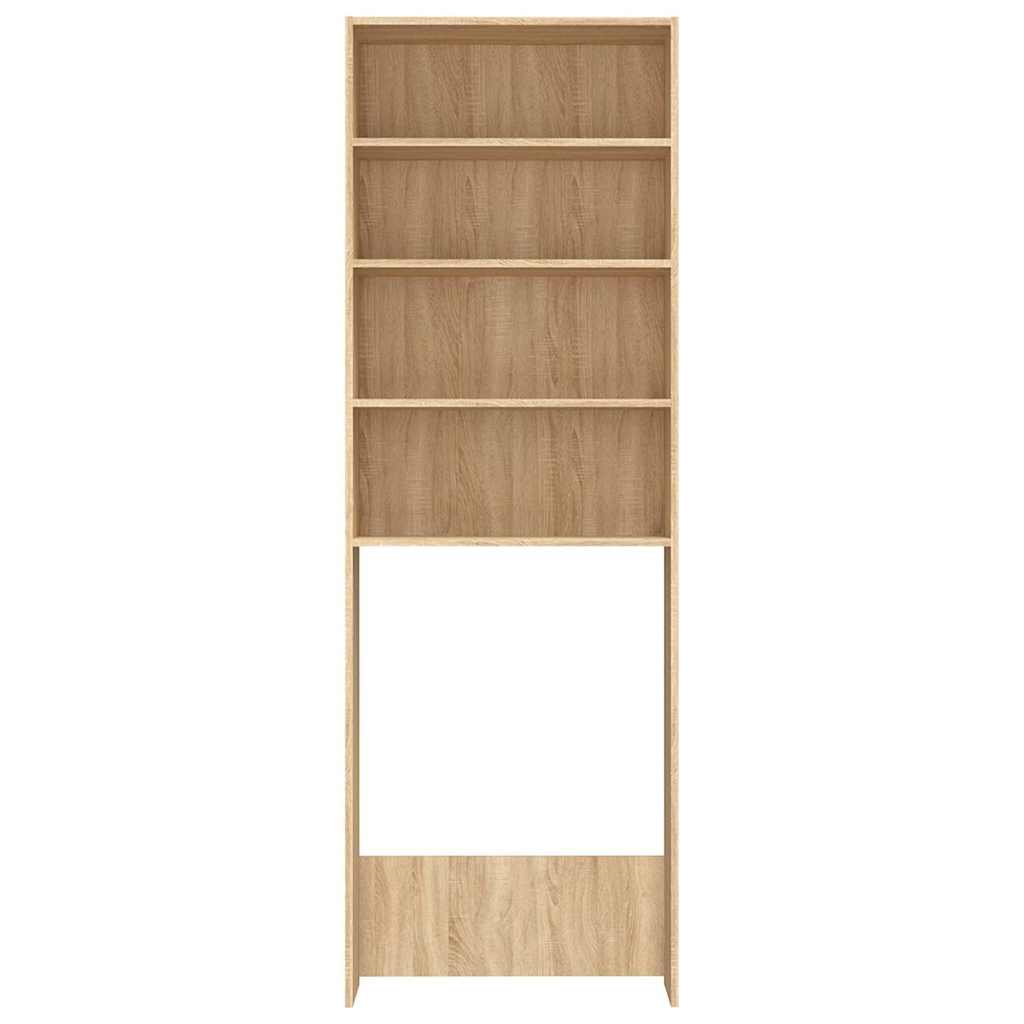 808407 vidaXL Washing Machine Cabinet Sonoma Oak 64x24x190 cm