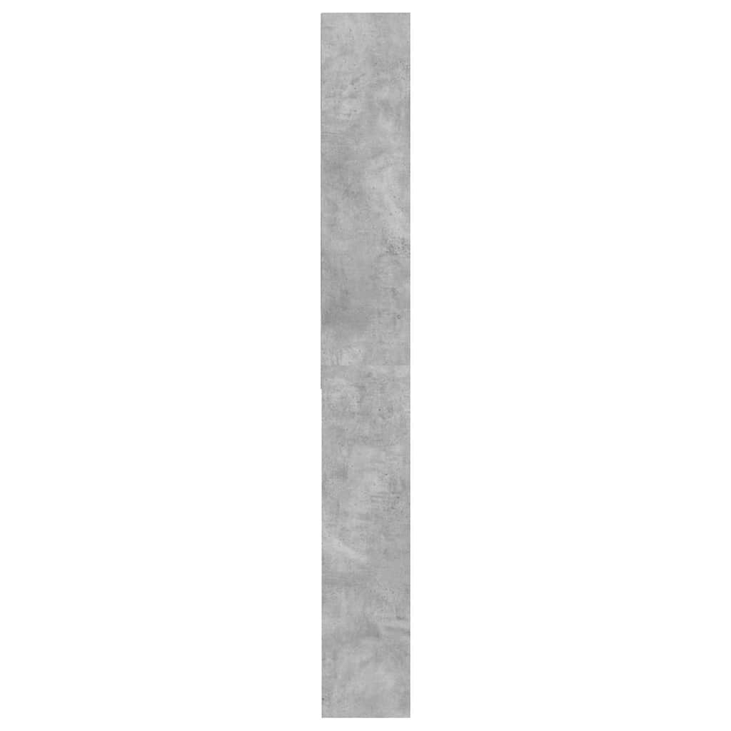 808408 vidaXL Washing Machine Cabinet Concrete Grey 64x24x190 cm