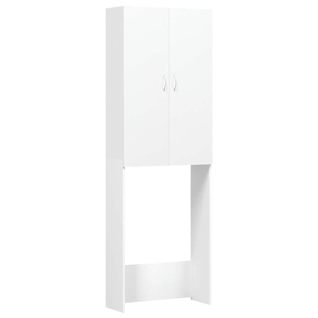 Washing Machine Cabinet White 64x25,5x190 cm