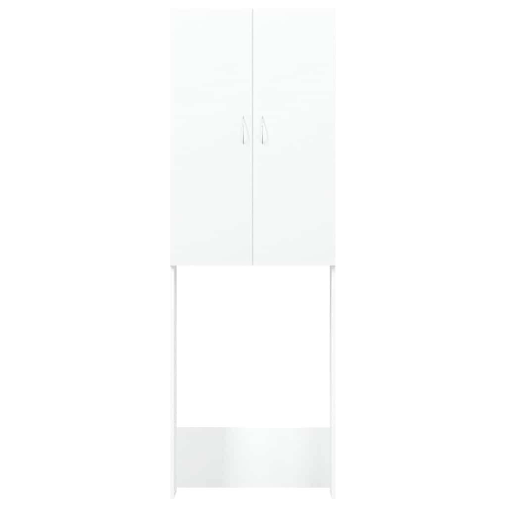 Washing Machine Cabinet White 64x25,5x190 cm