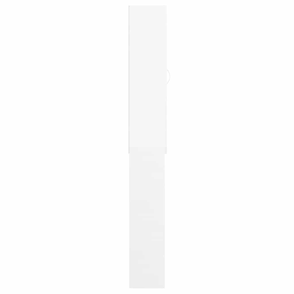 Washing Machine Cabinet White 64x25,5x190 cm