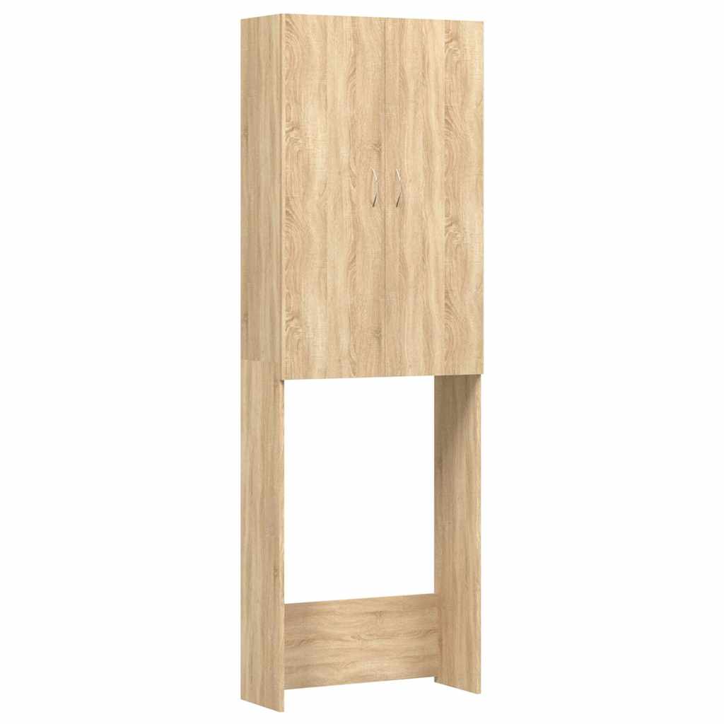 Washing Machine Cabinet Sonoma Oak 64x25,5x190 cm