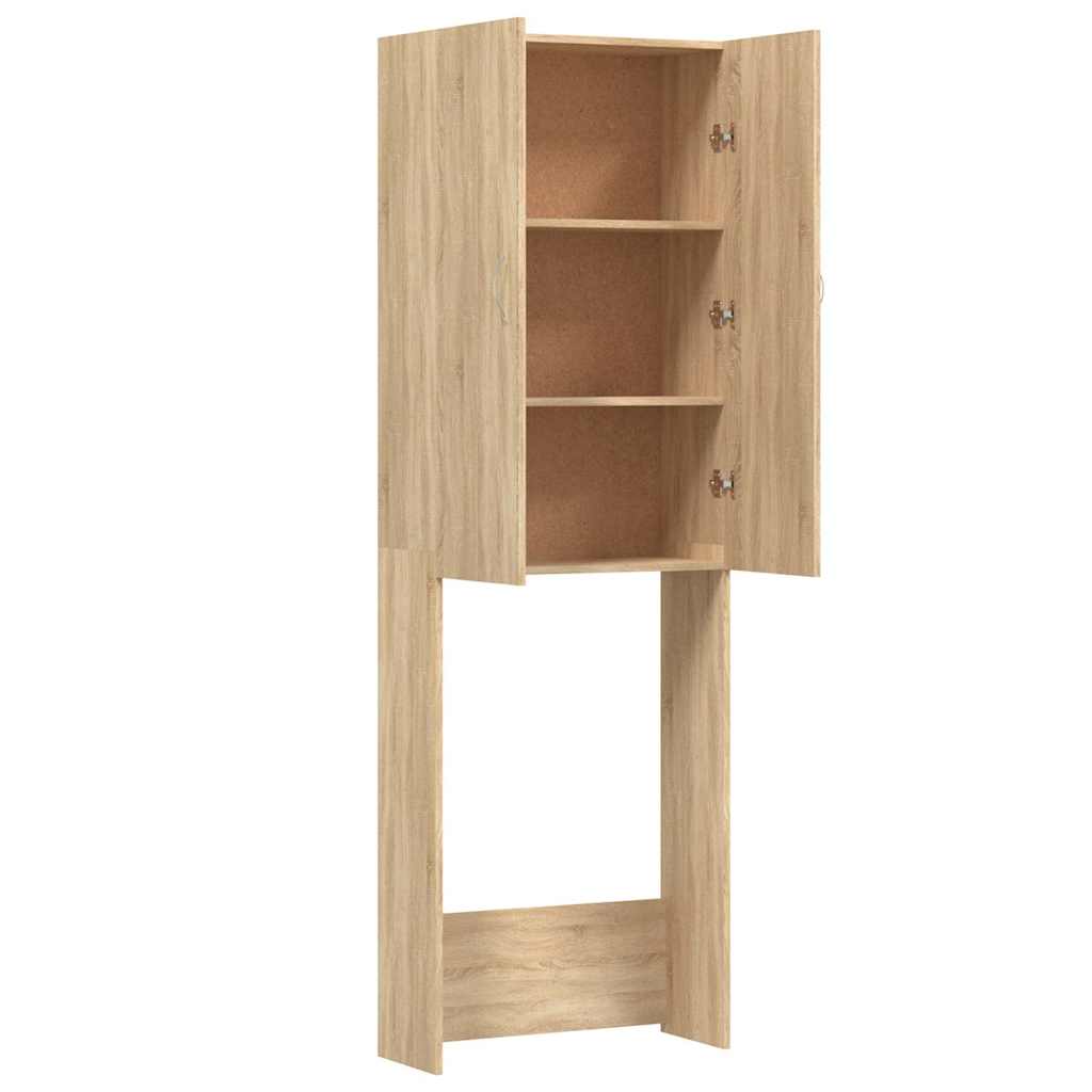 Washing Machine Cabinet Sonoma Oak 64x25,5x190 cm