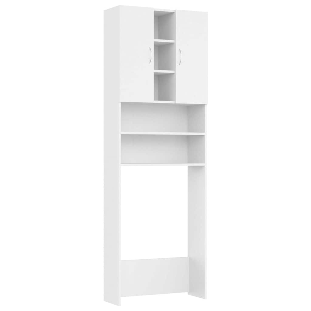 808422 vidaXL Washing Machine Cabinet White 64x25,5x190 cm