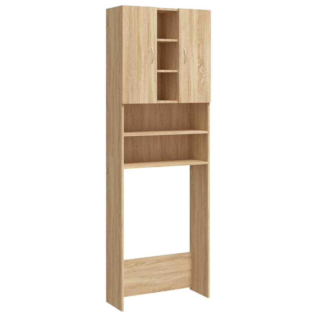 808425 vidaXL Washing Machine Cabinet Sonoma Oak 64x25,5x190 cm