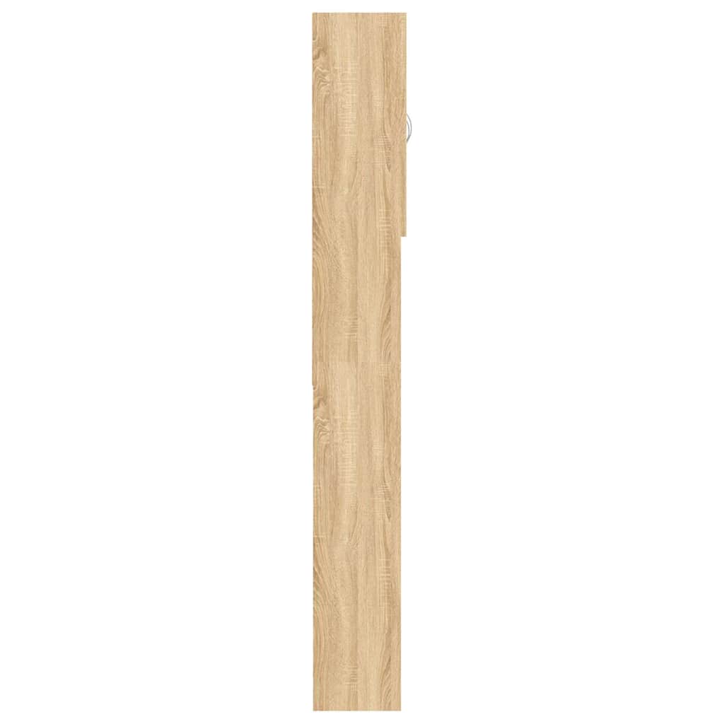808425 vidaXL Washing Machine Cabinet Sonoma Oak 64x25,5x190 cm