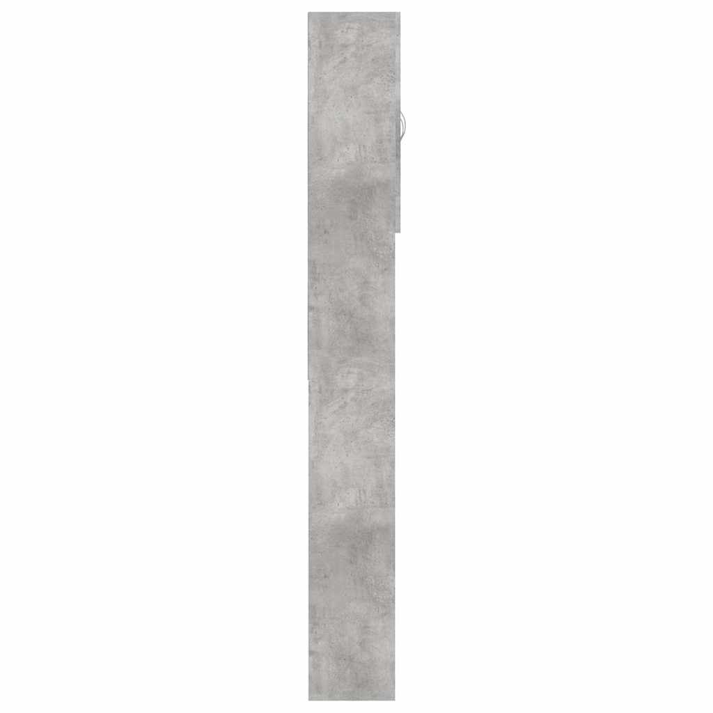 808426 vidaXL Washing Machine Cabinet Concrete Grey 64x25,5x190 cm