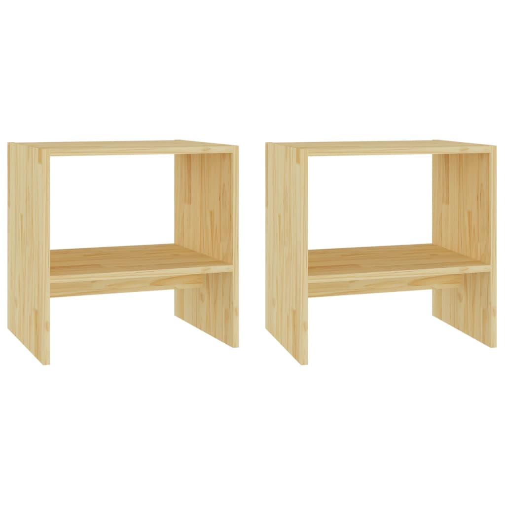 vidaXL Bedside Cabinets 2 pcs 40x30.5x40 cm Solid Pinewood