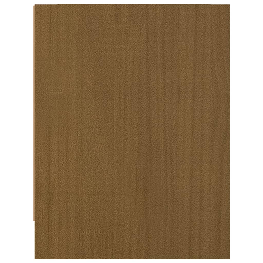 Nachtkastje Honey Brown 40x30,5x40 cm massief grenenhout