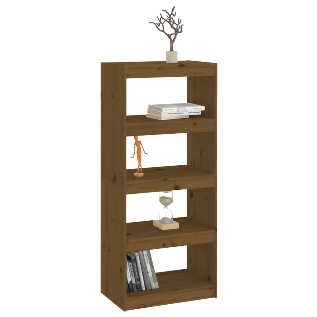 Boekenkast/Room Divider Honing Bruin 60x30x135,5 cm Hout Grenen