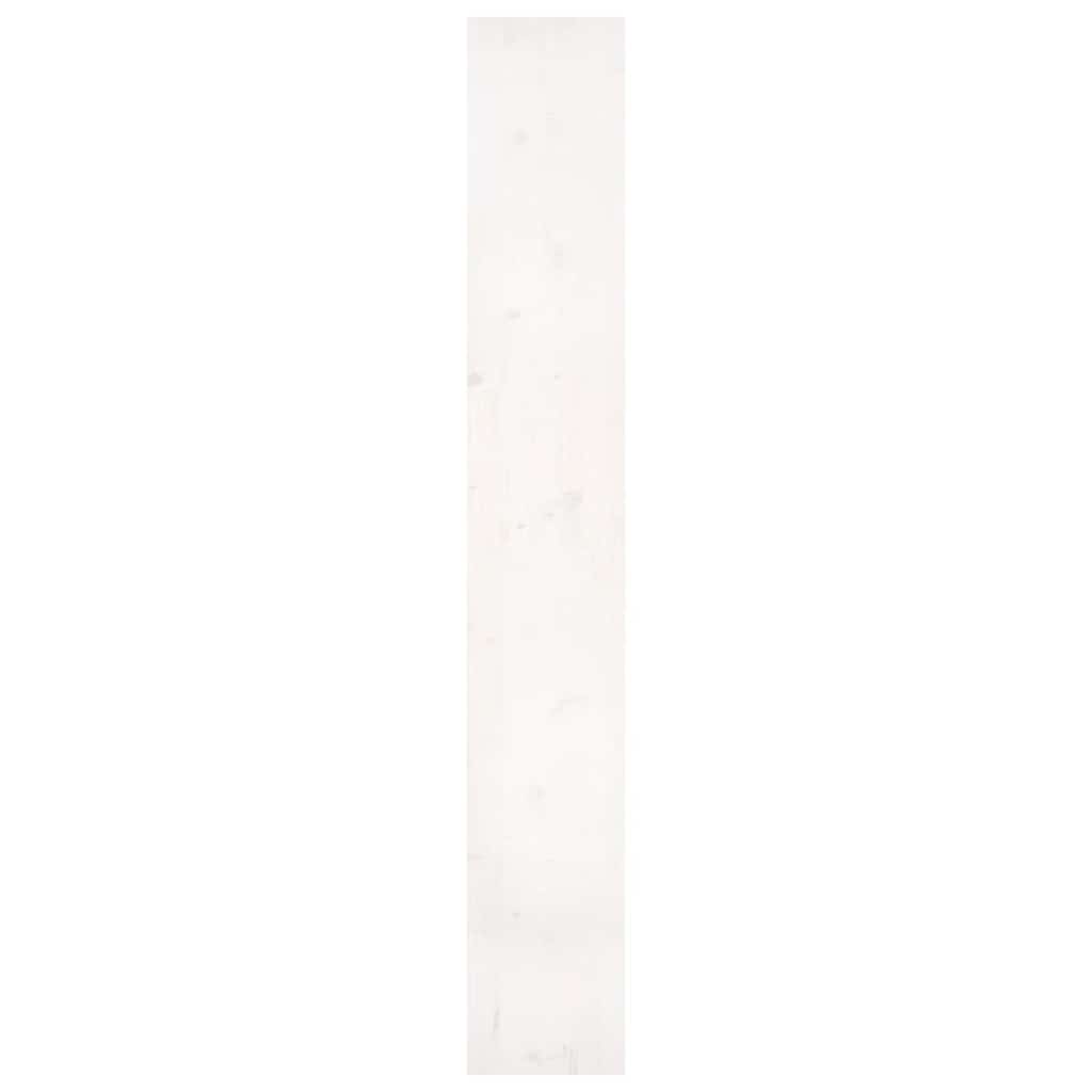 Book Cabinet/Room Divider White 80x30x199.5 cm Solid Wood Pine
