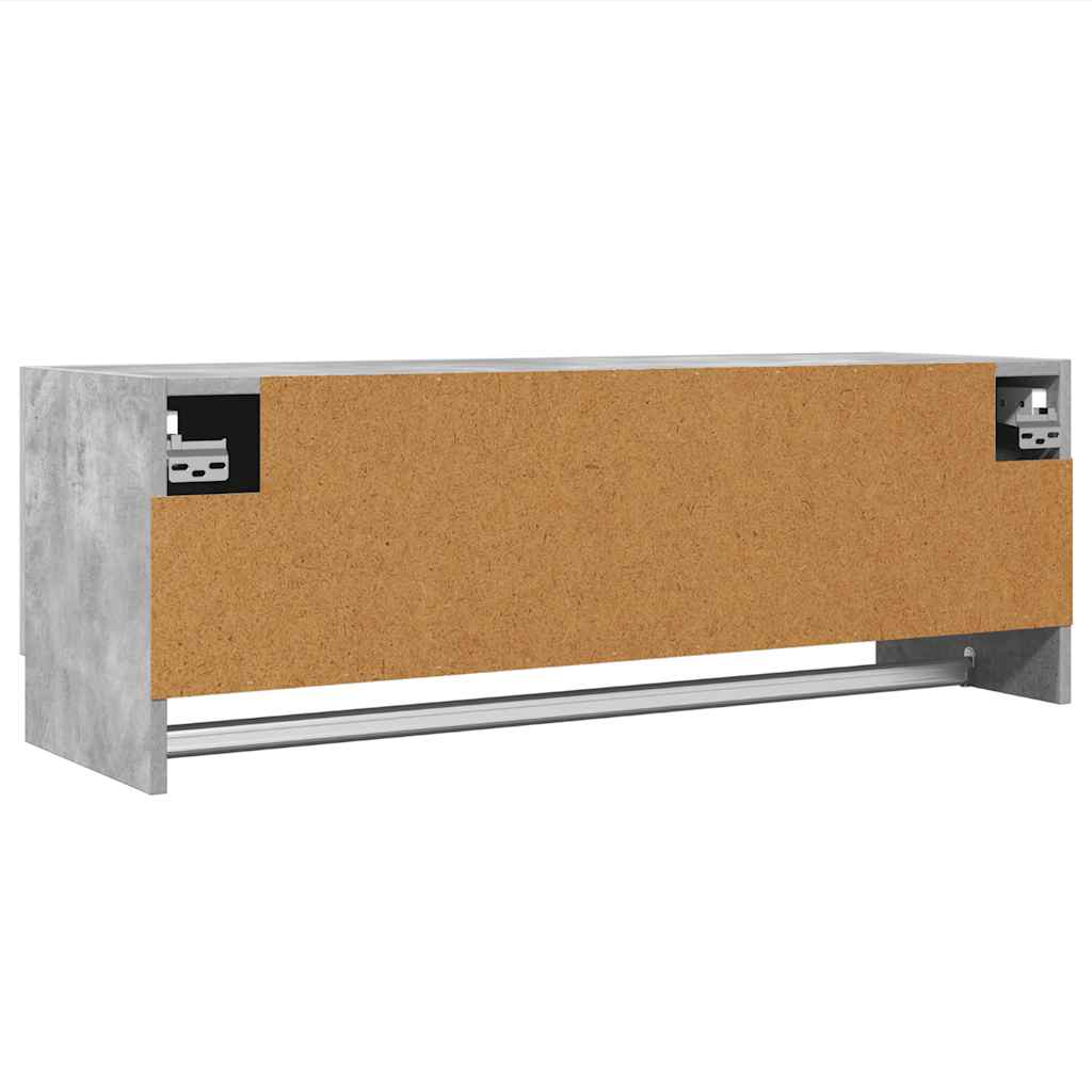 808237 vidaXL Wardrobe Concrete Grey 100x32,5x35 cm Engineered Wood