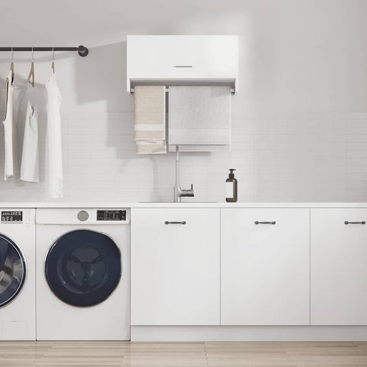 808242 vidaXL Wardrobe White 70x32,5x35 cm Engineered Wood