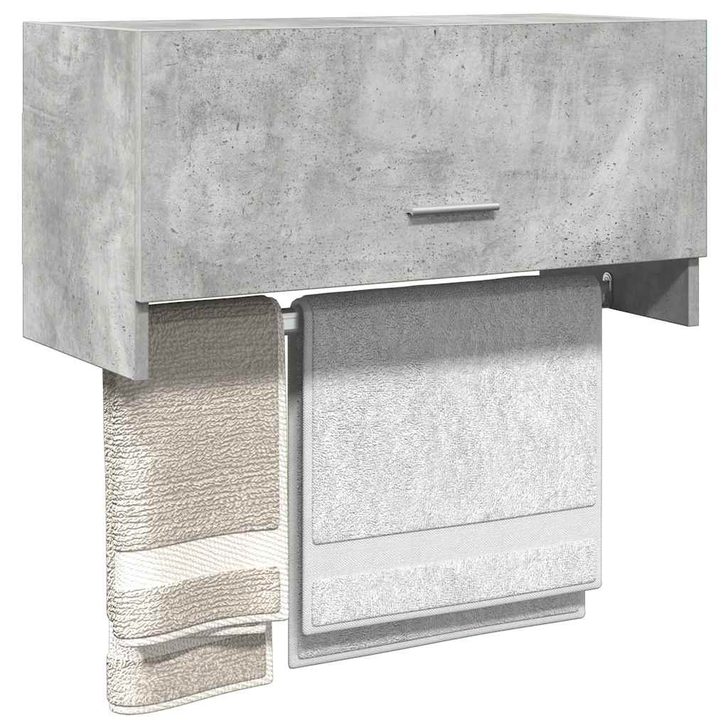 808246 vidaXL Wardrobe Concrete Grey 70x32,5x35 cm Engineered Wood