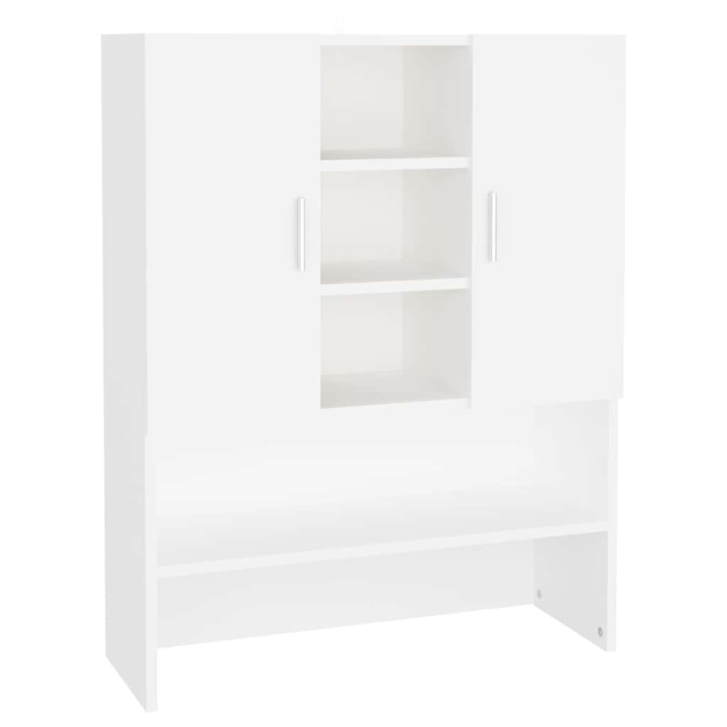 808386 vidaXL Washing Machine Cabinet White 70,5x25,5x90 cm