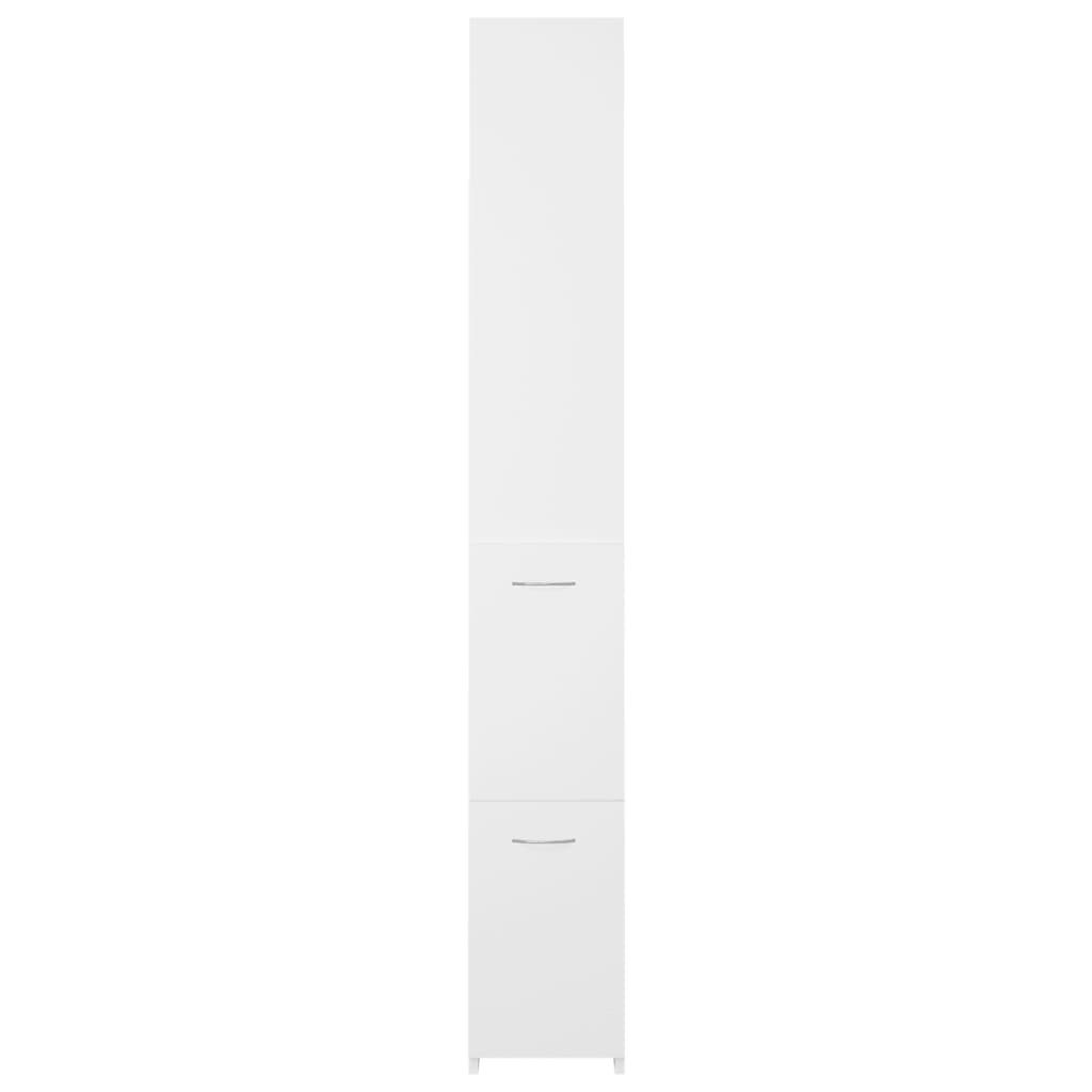 vidaXL Bathroom Cabinet White 25x26.5x170 cm Engineered Wood