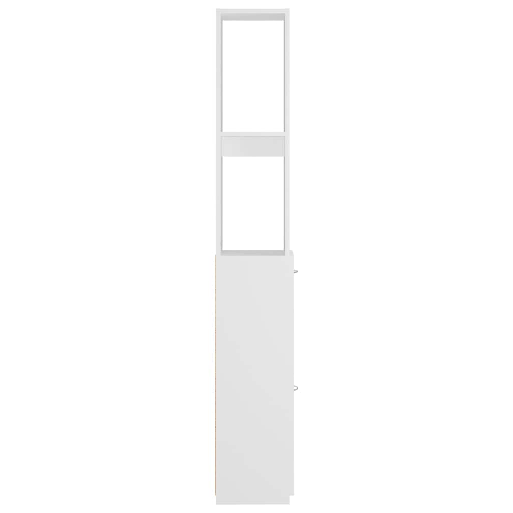 Bathroom Cabinet White 25x26,5x170 cm Engineered Wood