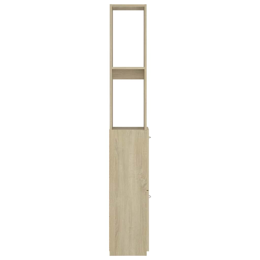 Bathroom Cabinet Sonoma Oak 25x26,5x170 cm Engineered Wood