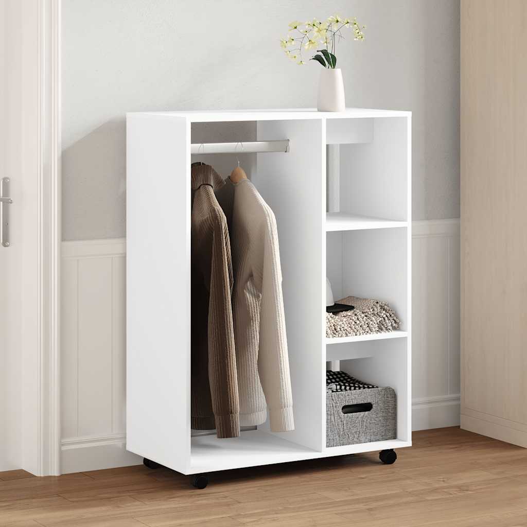 Wardrobe White 80x40x110 cm Engineered Wood