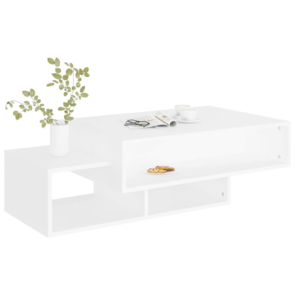 808522 vidaXL Coffee Table White 105x55x32 cm Engineered Wood