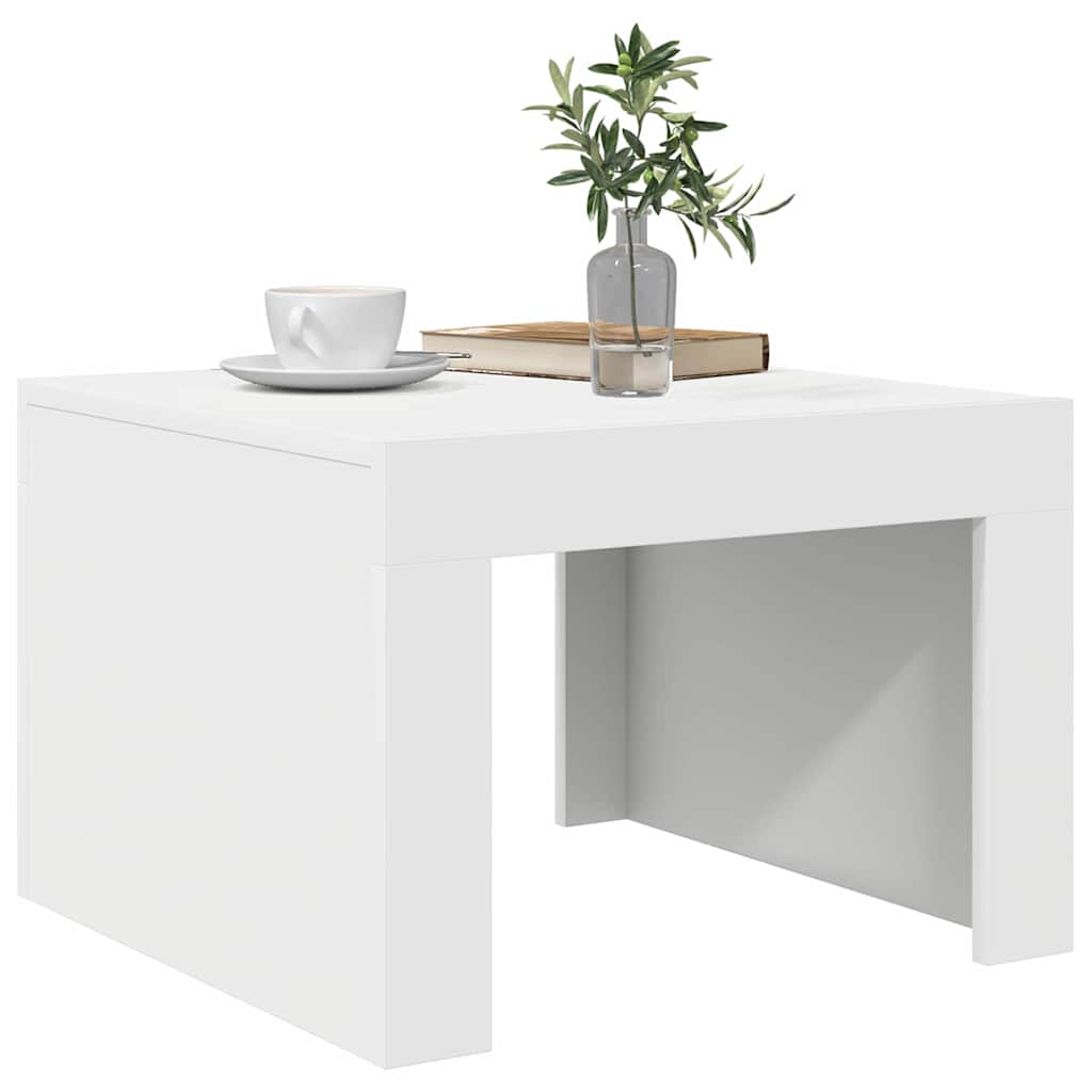 808549 vidaXL Coffee Table White 50x50x35 cm Engineered Wood