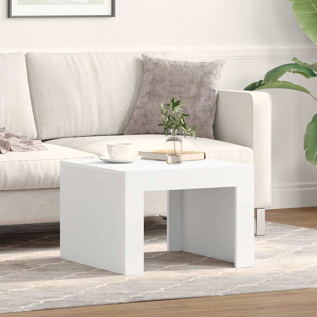 808549 vidaXL Coffee Table White 50x50x35 cm Engineered Wood