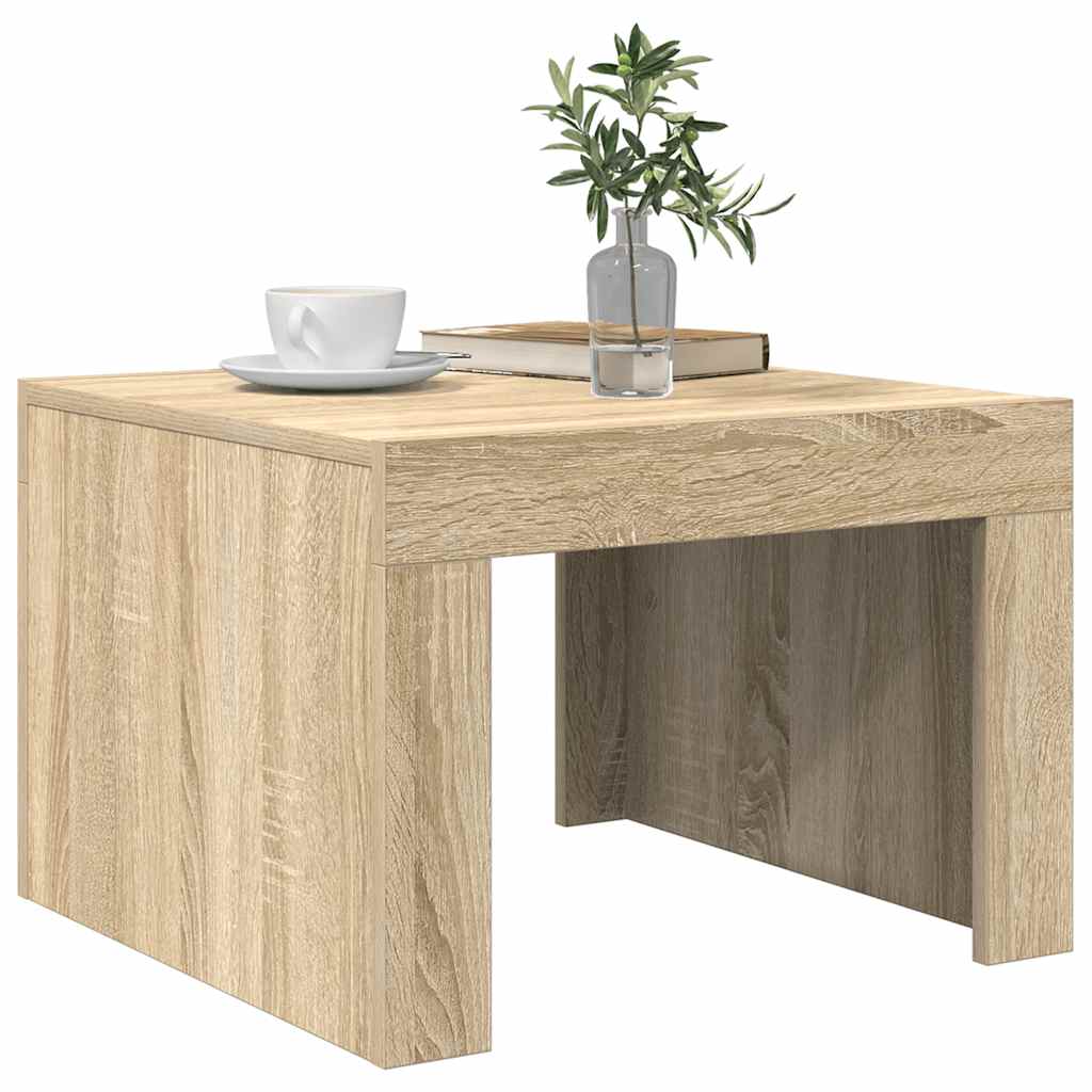 Coffee Table Sonoma Oak 50x50x35 cm Engineered Wood