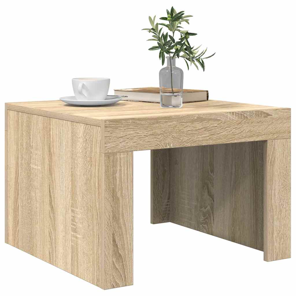 808552 vidaXL Coffee Table Sonoma Oak 50x50x35 cm Engineered Wood