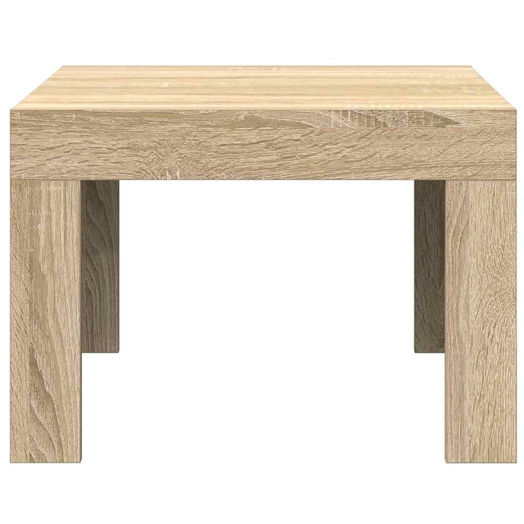 808552 vidaXL Coffee Table Sonoma Oak 50x50x35 cm Engineered Wood
