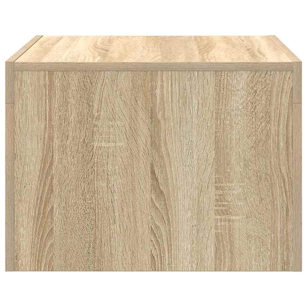 808552 vidaXL Coffee Table Sonoma Oak 50x50x35 cm Engineered Wood