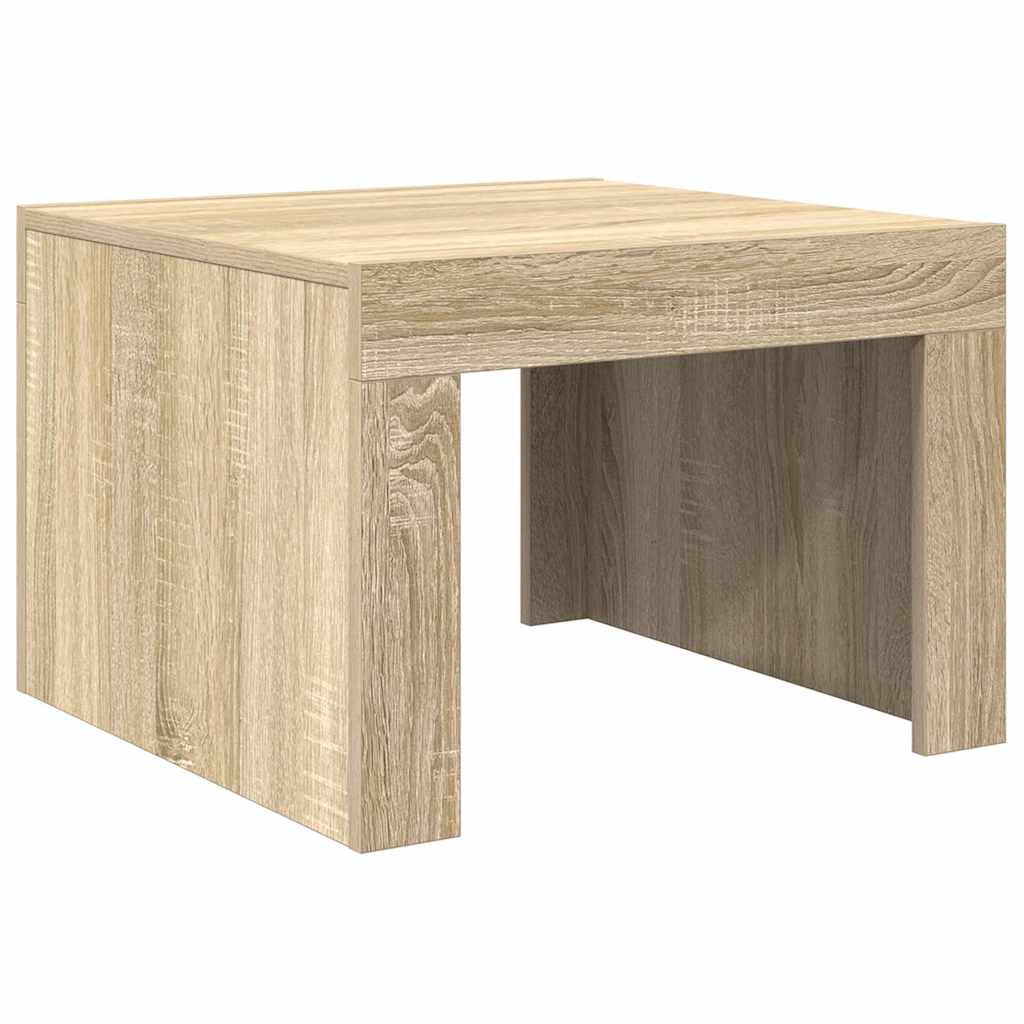 808552 vidaXL Coffee Table Sonoma Oak 50x50x35 cm Engineered Wood