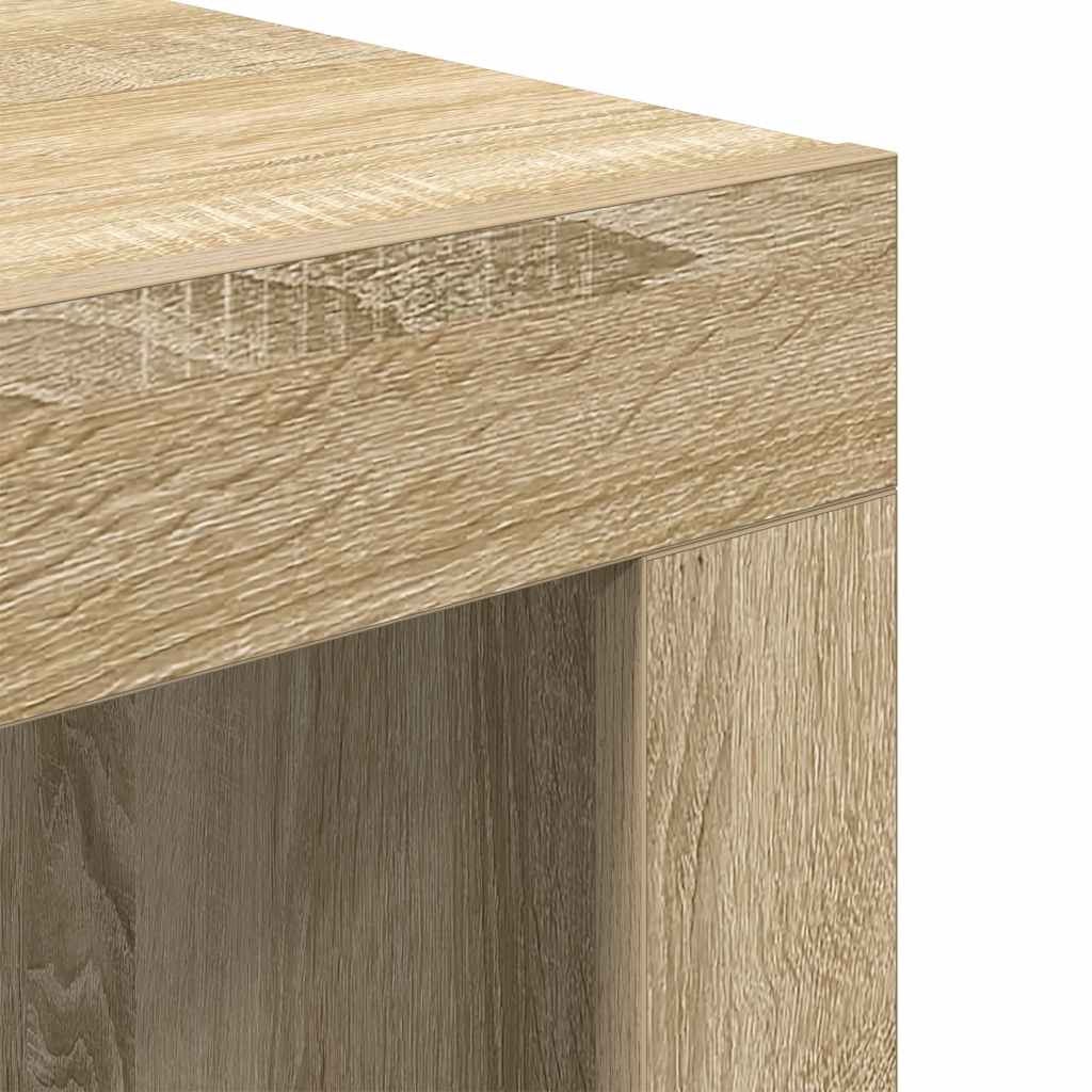 Coffee Table Sonoma Oak 50x50x35 cm Engineered Wood
