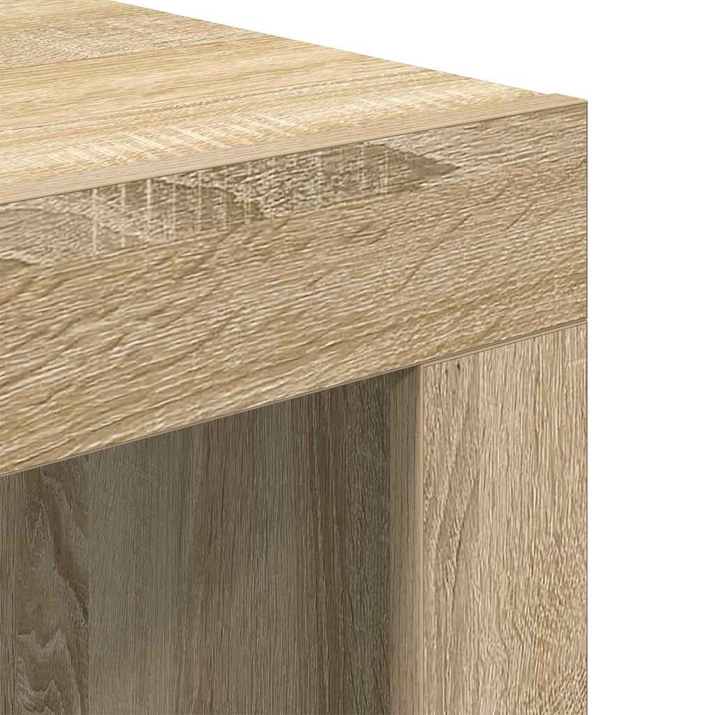 808552 vidaXL Coffee Table Sonoma Oak 50x50x35 cm Engineered Wood