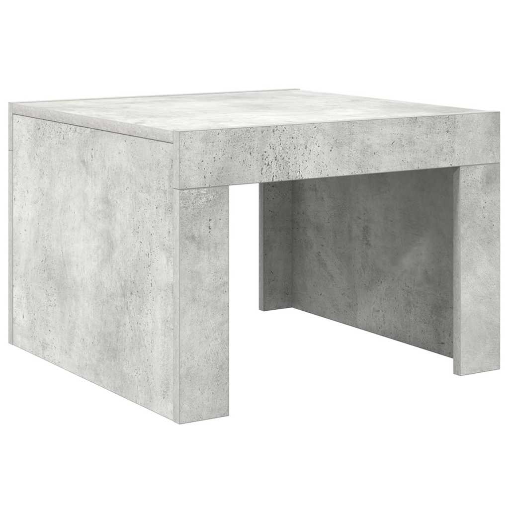 808553 vidaXL Coffee Table Concrete Grey 50x50x35 cm Engineered Wood