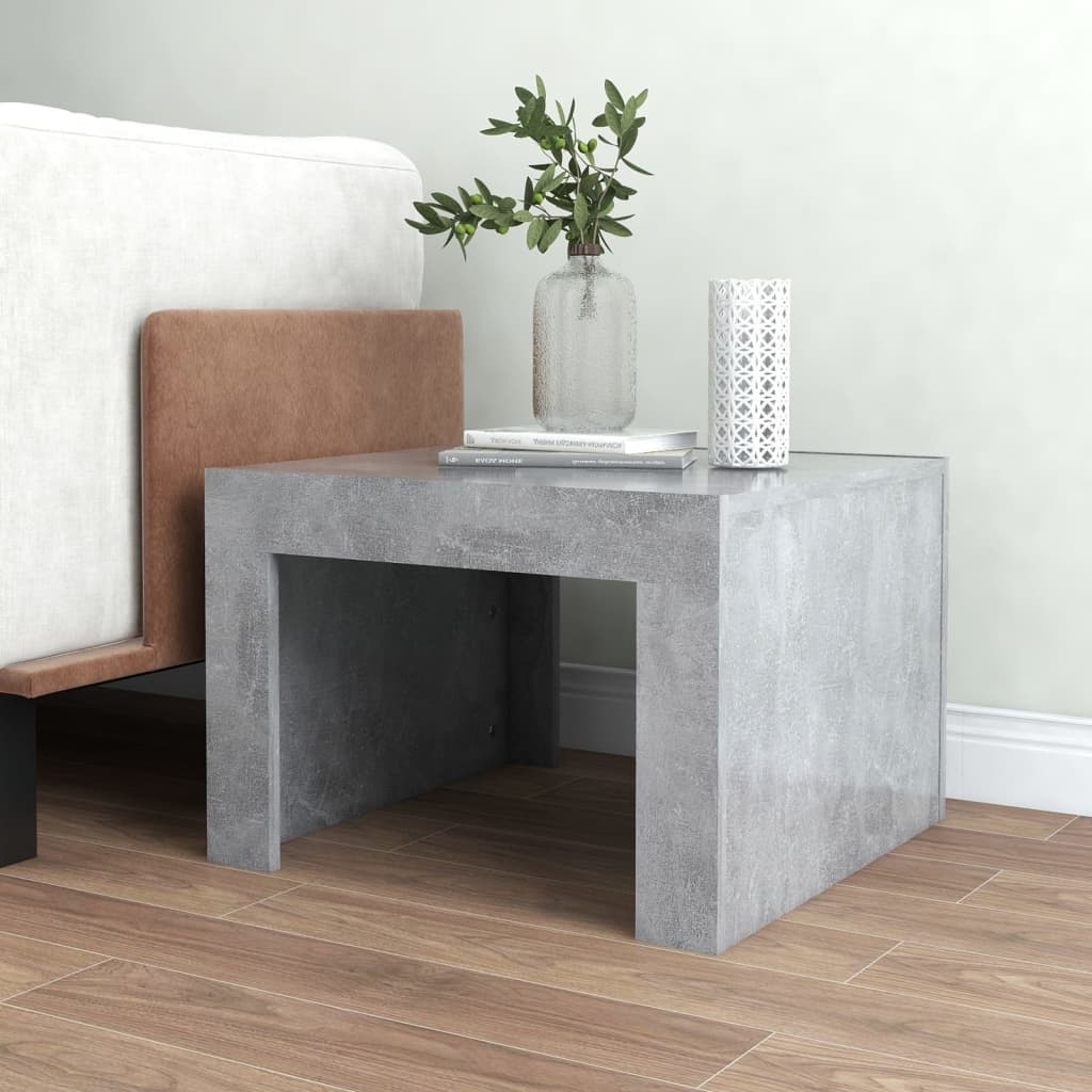 vidaXL Coffee Table Concrete Grey 50x50x35 cm Engineered Wood